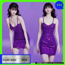 inZOI女士夜店亮片紧身包臀裙套装MOD 