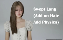 inzoi模组 物理效果长发披肩发【N网MOD】 