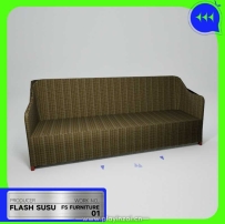 inZOI家具：简约藤编沙发MOD