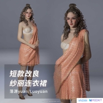inZOI短款改良纱丽连衣裙Mod